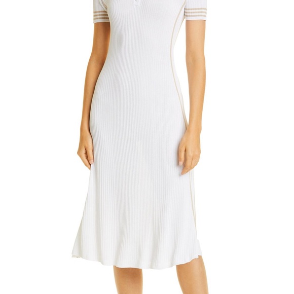 NWT👗 rag & bone Peyton Polo Knit Dress SZ-L - Picture 3 of 14